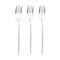 Shiny Silver Moderno Disposable Plastic Dessert Forks (300 Forks)